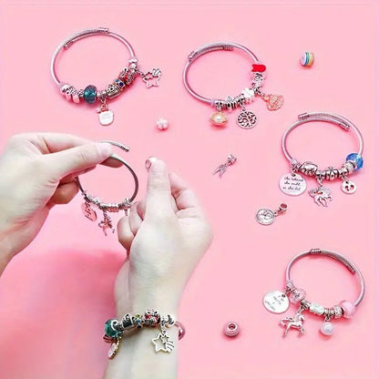 🎅Early Christmas Sale🎁 Girls Charm Bracelet Making Kit