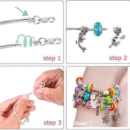 🎅Early Christmas Sale🎁 Girls Charm Bracelet Making Kit